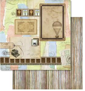 Ursus PREM.GLITTER SCRAPB.PAPER 12"x12",5BL.MOT.277