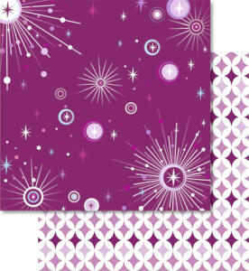 Ursus PREM.GLITTER SCRAPB.PAPER 12"x12",5BL.MOT.55