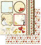 Ursus PREM.GLITTER SCRAPB.PAPER 12"x12",5BL.MOT.89