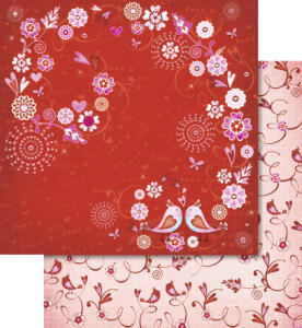 Ursus PREM.GLITTER SCRAPB.PAPER 12"x12",5BL.MOT.94