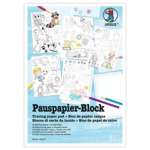 Ursus PAUSPAPIER-BLOCK DIN A4,50BL.+5VORLAGEN