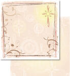 Ursus SCRAPB.PAPER CHRISTL.SYMB.12"x12",5BL.MOT.05