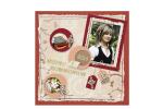 Ursus SCRAPB.PAPER CHRISTL.SYMB.12"x12",5BL.MOT.05