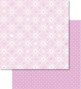 Ursus SCRAPB.PAPER BABY ROSA 12"x12",5BL.MOTIV 03
