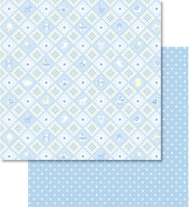 Ursus SCRAPB.PAPER BABY BLAU 12"x12",5BL.MOTIV 03
