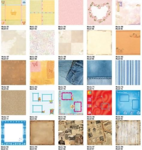 Ursus SCRAPB.PAPER MEMORIES 12"x12",25BL.MOTIV 84