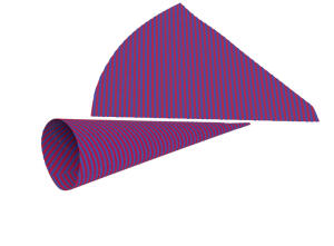 Ursus STREIF.-SCHULTÜTEN 68CM HOCH,10ST.ROT/BLAU