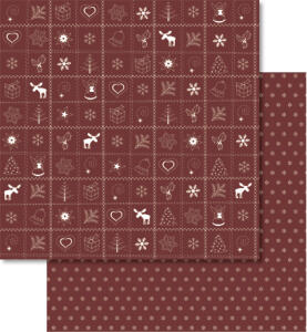 Ursus SCRAPB.PAPER COUNT.CHRISTM.12"x12",5BL.ROT