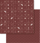 Ursus SCRAPB.PAPER COUNT.CHRISTM.12"x12",5BL.ROT