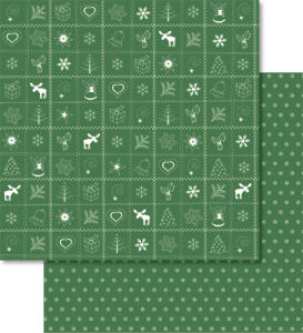 Ursus SCRAPB.PAPER COUNT.CHRISTM.12"x12",5BL.GRÜN