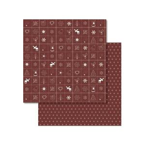 Ursus SCRAPB.PAPER COUN.CHRISTM.12"x12",25BL.ROT