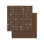 Ursus SCRAPB.PAPER COUN.CHRISTM.12"x12",25BL.BRAUN