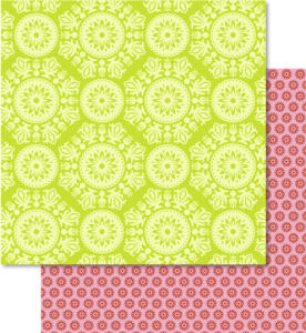 Ursus SCRAPB.PAPER 190G.12"x12",5BL.LOTTA2 MOT.123