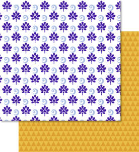 Ursus SCRAPB.PAPER 190G.12"x12",5BL.LOTTA2 MOT.125