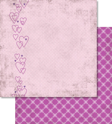 Ursus SCRAPB.PAPER 190G.12"x12",5BL.LIEBE,MOT.22