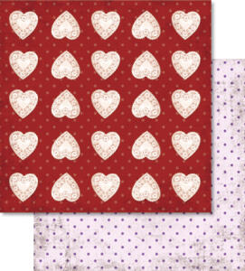 Ursus SCRAPB.PAPER 190G.12"x12",5BL.LIEBE,MOT.24
