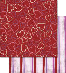 Ursus SCRAPB.PAPER 190G.12"x12",5BL.LIEBE,MOT.26