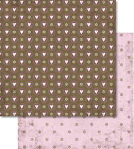 Ursus SCRAPB.PAPER 190G.12"x12",5BL.LIEBE,MOT.30