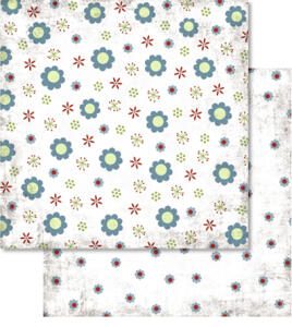 Ursus SCRAPB.PAPER 190G.12"x12",5BL.RETRO,MOT.31