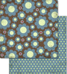 Ursus SCRAPB.PAPER 190G.12"x12",5BL.RETRO,MOT.34