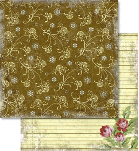Ursus SCRAPB.PAPER 190G.12"x12",5BL.NOSTALGIE,MO.49