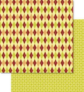Ursus SCRAPB.PAPER 190G.12"x12",5BL.HARLEKIN,MOT.88
