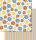 Ursus SCRAPB.PAPER 190G.12"x12",5BL.HARLEKIN,MOT.90