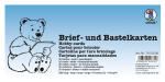 Ursus BRIEFKARTEN DIN LANG,QUERDOPPELT,25ST.WEISS