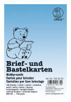 Ursus BRIEFKARTEN DIN A6,HOCHDOPPELT,100ST.WEISS