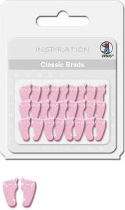 Ursus CLASSIC BRADS (4MM), FÜSSE RECHTS+LINKS ROSA