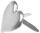 Ursus CLASSIC BRADS (4MM), HERZEN 1, SILBER