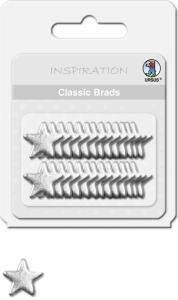 Ursus CLASSIC BRADS (4MM), STERNE SILBER