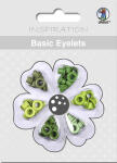 Ursus BASIC EYELETS ROUND 3MM,60ST.GRÜN
