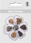 Ursus BASIC EYELETS ROUND 3MM,60ST.BRAUN