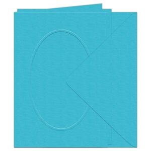 Ursus PASSEPARTOUTK./UMSCHL.DIN A6,OVAL,5P.HELLBLAU