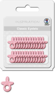 Ursus CLASSIC EYELETS 2-4MM,26ST.SCHNUL.ROSA