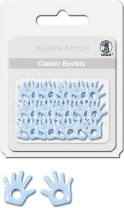 Ursus CLASSIC EYELETS 2-4MM,26ST.HÄN.R+LI.BL