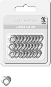 Ursus CLASSIC EYELETS 2-4MM,26ST.HERZEN1,SILB