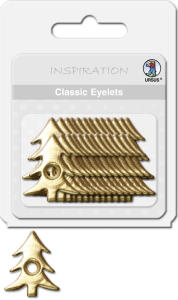 Ursus CLASSIC EYELETS 2-4MM,26ST.W.BÄUME GOLD