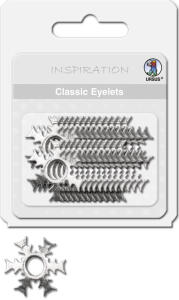 Ursus CLASSIC EYELETS 2-4MM,26ST.SCHNEEFL.SIL