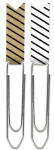 Ursus PAPER CLIPS "STREIFEN SCHWARZ"