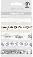 Ursus DESIGN-BÄNDER 90CM,5B.HOCHZEIT SORT.