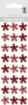 Ursus GLITTER STICKER "BLÜTEN",24ST.ROT