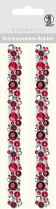 Ursus SCHMUCKST.STICKER BORDÜREN "FANCY",2ST.ROT