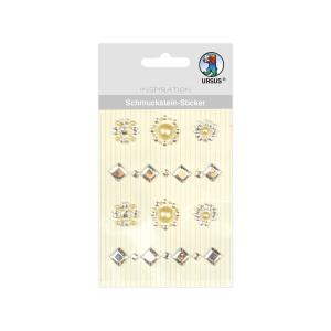 Ursus SCHMUCKST.STICKER "MEDAILLONS",8ST.SILBER
