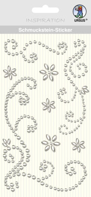 Ursus SCHMUCKST.STICKER "ORNAMENTE",8ST.SILBER