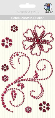 Ursus SCHMUCKST.STICKER "ORNAMENTE",8ST.ROT