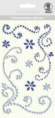 Ursus SCHMUCKST.STICKER "ORNAMENTE",8ST.BLAU