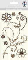 Ursus SCHMUCKST.STICKER "ORNAMENTE",8ST.BRAUN