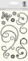 Ursus SCHMUCKST.STICKER "ORNAMENTE",8ST.SCHWARZ